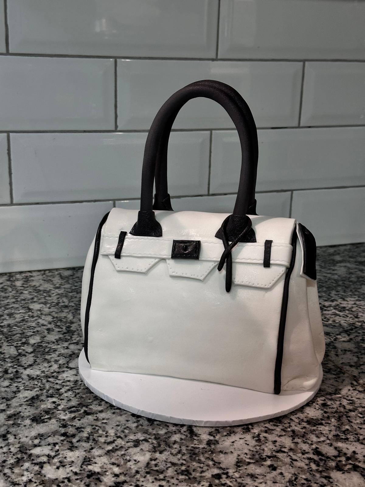 Custom handbag-shaped novelty cake